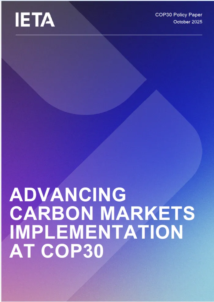 COP30 Policy Paper - Advancing Carbon Markets Implementation at COP30