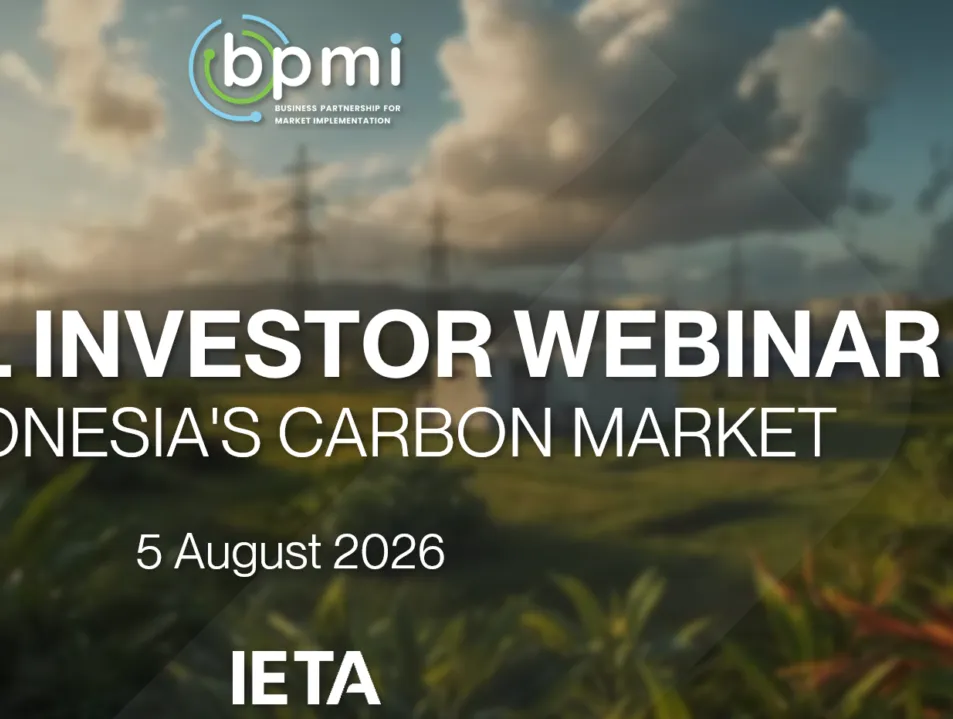 Global Investor Webinar on Indonesia's Carbon Market