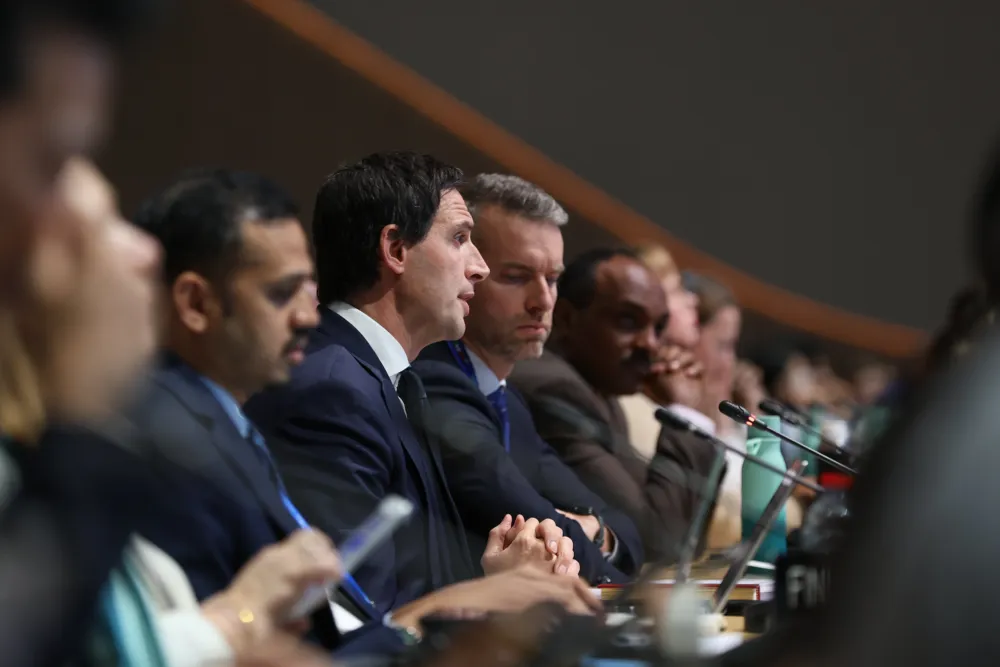 Negotiators and ministers put in a long afternoon at the Qurultay plenary, during which all the main texts came in for plenty of criticism. (Photo: UNFCCC)