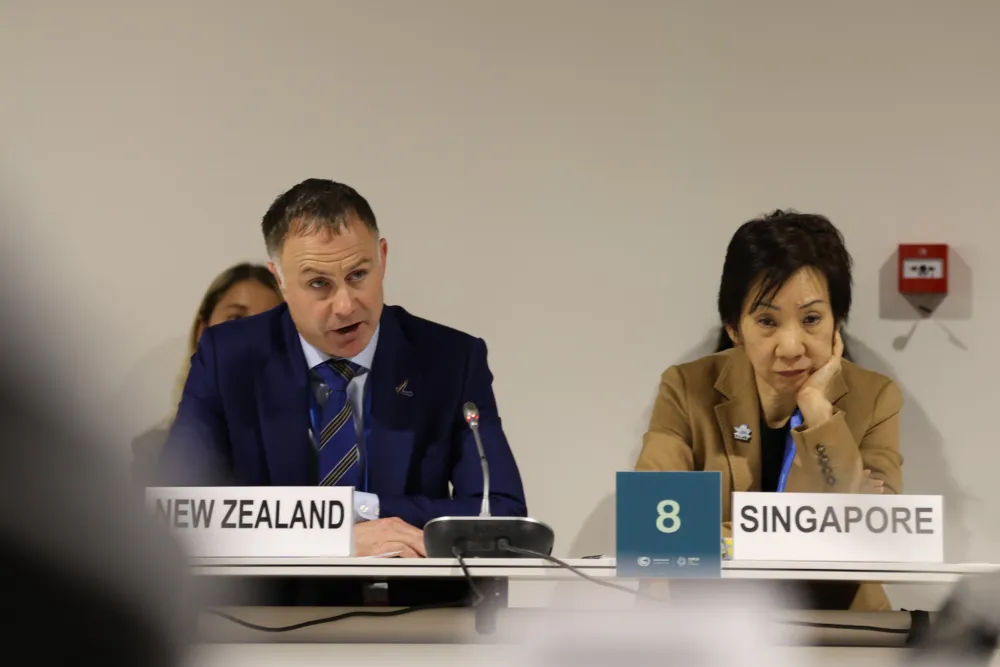 Ministers Chris Bowen of New Zealand and Grace Fu of Singapore were tasked with taking charge of consultations on outstanding Article 6 issues. Photo: UNFCCC
