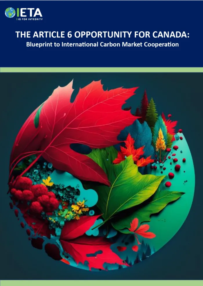 The Article 6 Opportunity for Canada: Blueprint to International Carbon Market Cooperation