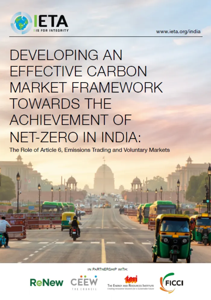 IETA position paper: Developing an effective carbon market framework towards the achievement of net-zero in India