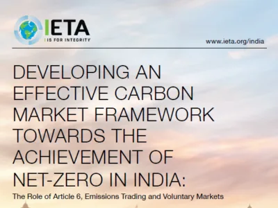 IETA position paper: Developing an effective carbon market framework towards the achievement of net-zero in India