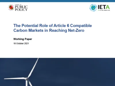 The Potential Role of Article 6 Compatible Carbon Markets in Reaching Net-Zero