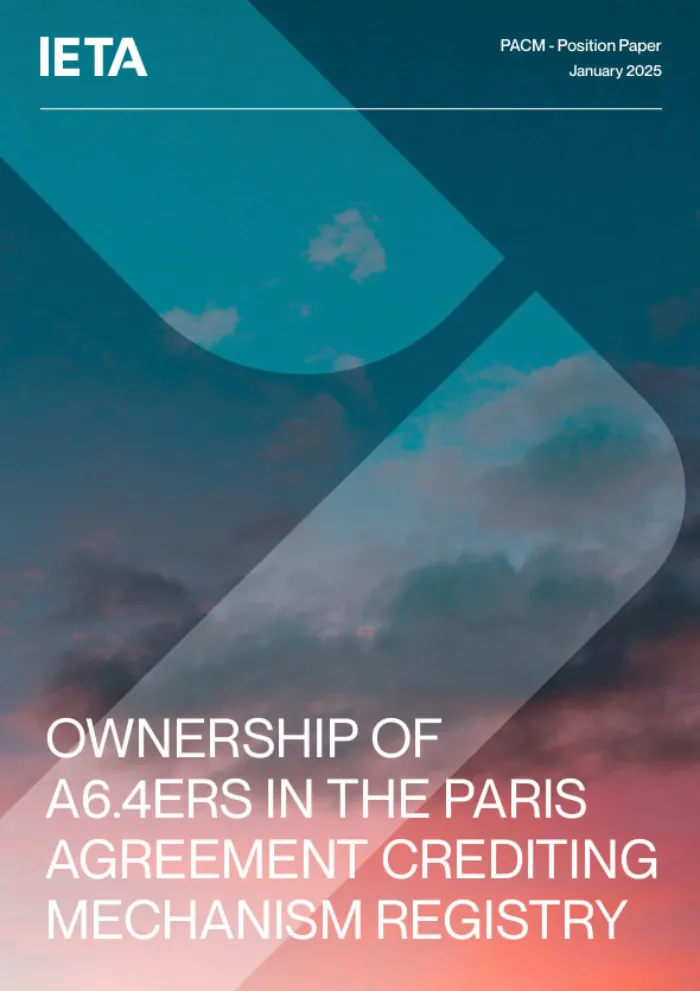 Ownership of A6.4ERs in the Paris Agreement Crediting Mechanism Registry
