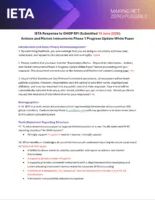 Response to the GHG Protocol's RFI on the Actions and Market Instruments (AMI) Phase 1 Progress Update White Paper