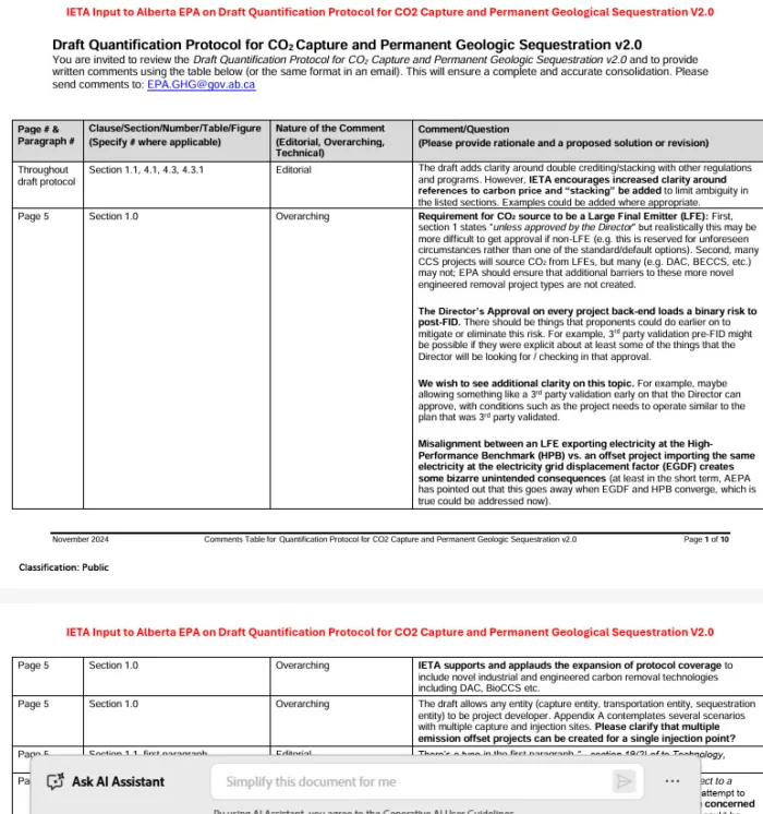 CCS Protocol Comment