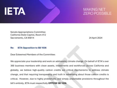 IETA Opposition to SB 1036 Letter