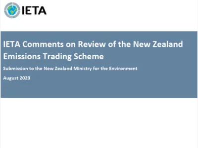 IETA submission to NZ ETS review consultation