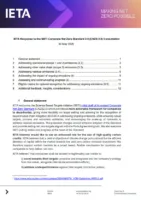 IETA Response to the SBTI Corporate Net Zero Standard 2.0 (CNZS 2.0) Consultation